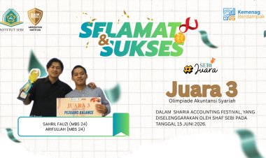 Juara 3, Olimpiade Akuntansi Syariah, dalam Sharia Accounting Festival Hima SHAF pada tanggal 15 Juni 2026.