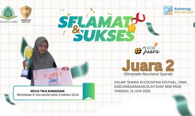Juara 2, Olimpiade Akuntansi Syariah, Sharia Accounting Festival HIMA SHAF pada tanggal 15 Juni 2026.