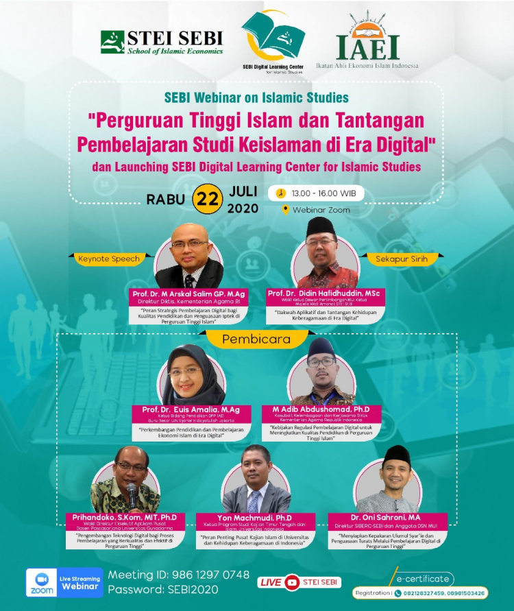 Respon Tantangan Pembelajaran kekinian, STEI SEBI Luncurkan SEBI Digital Learning Center for Islamic Studies