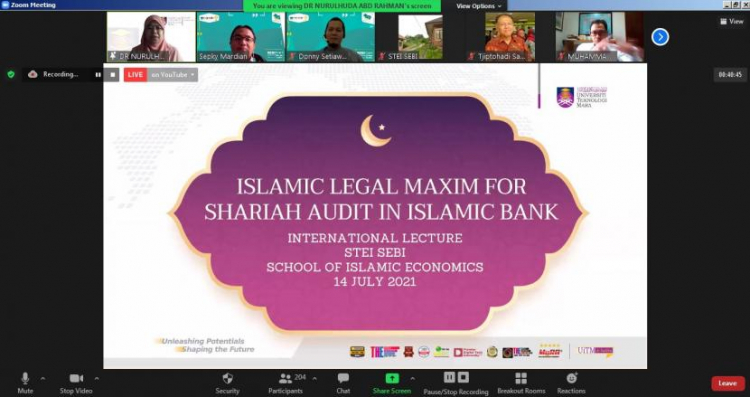 STEI SEBI Gelar Kuliah Tamu Internasional dengan Pakar Akuntansi Syariah UiTM, Malaysia