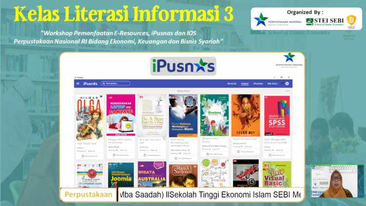 Perpustakaan STEI SEBI bekerjasama dengan Perpustakaan Nasional Republik Indonesia (Perpusnas RI) mengadakan kegiatan yang diberi nama Kelas Literasi Informasi #3
