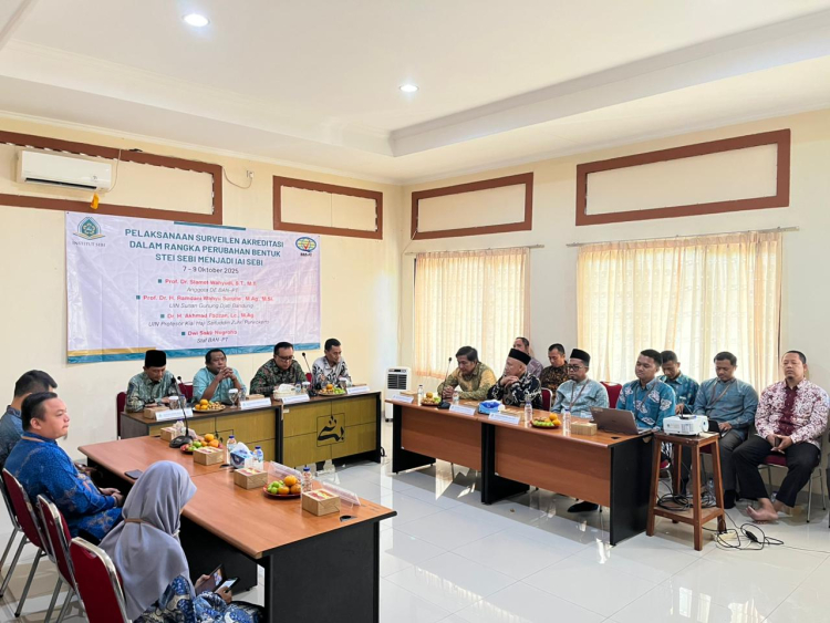 Institut SEBI Sambut Tim Asesor BAN-PT dalam agenda Surveilen Akreditasi Perubahan Bentuk dari STEI SEBI Menjadi IAI SEBI